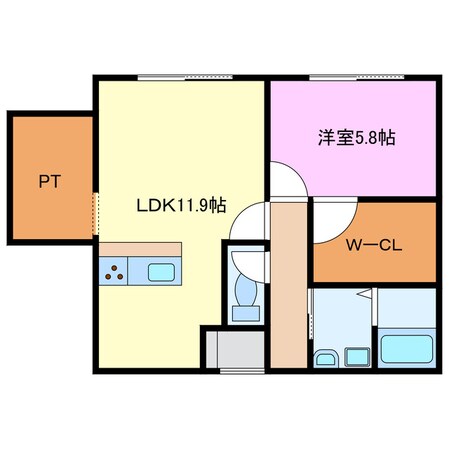 三日市1丁目貸家の物件間取画像